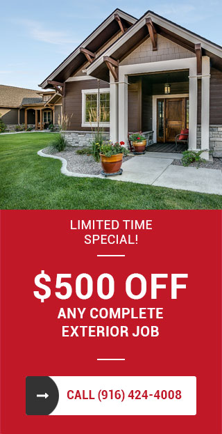 Limited time special $500 off any complete exterior